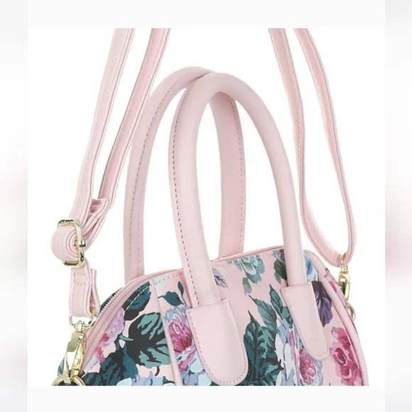Betsey Johnson Floral Pink Handbag - Picture 2 of 3